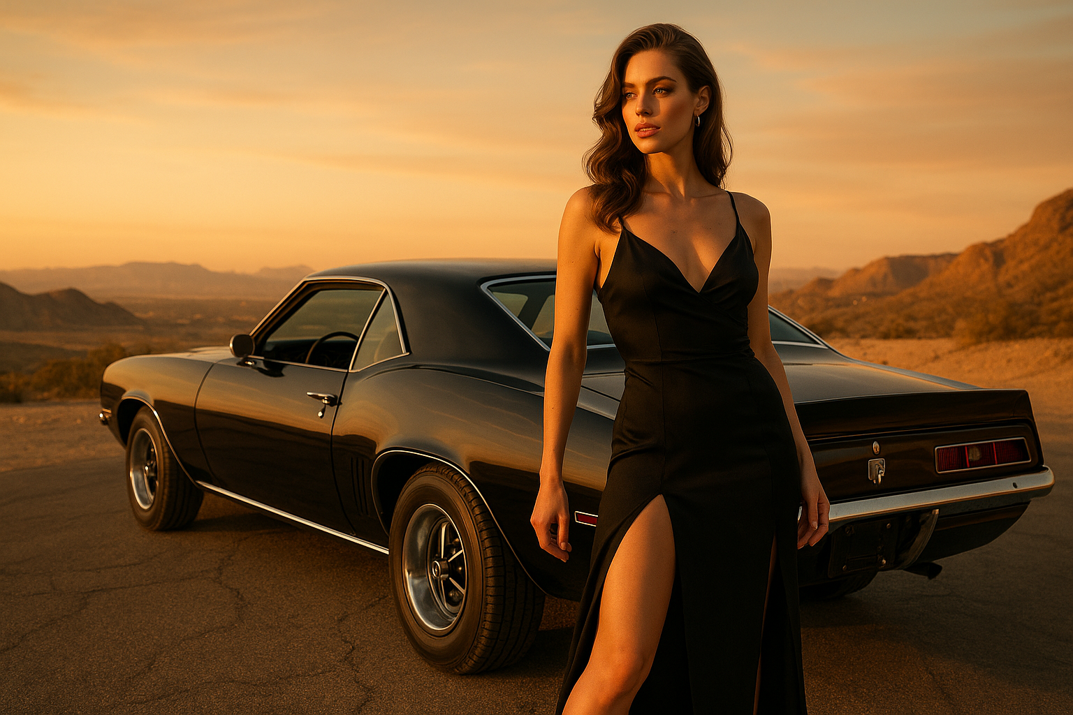 Desert road trip editorial